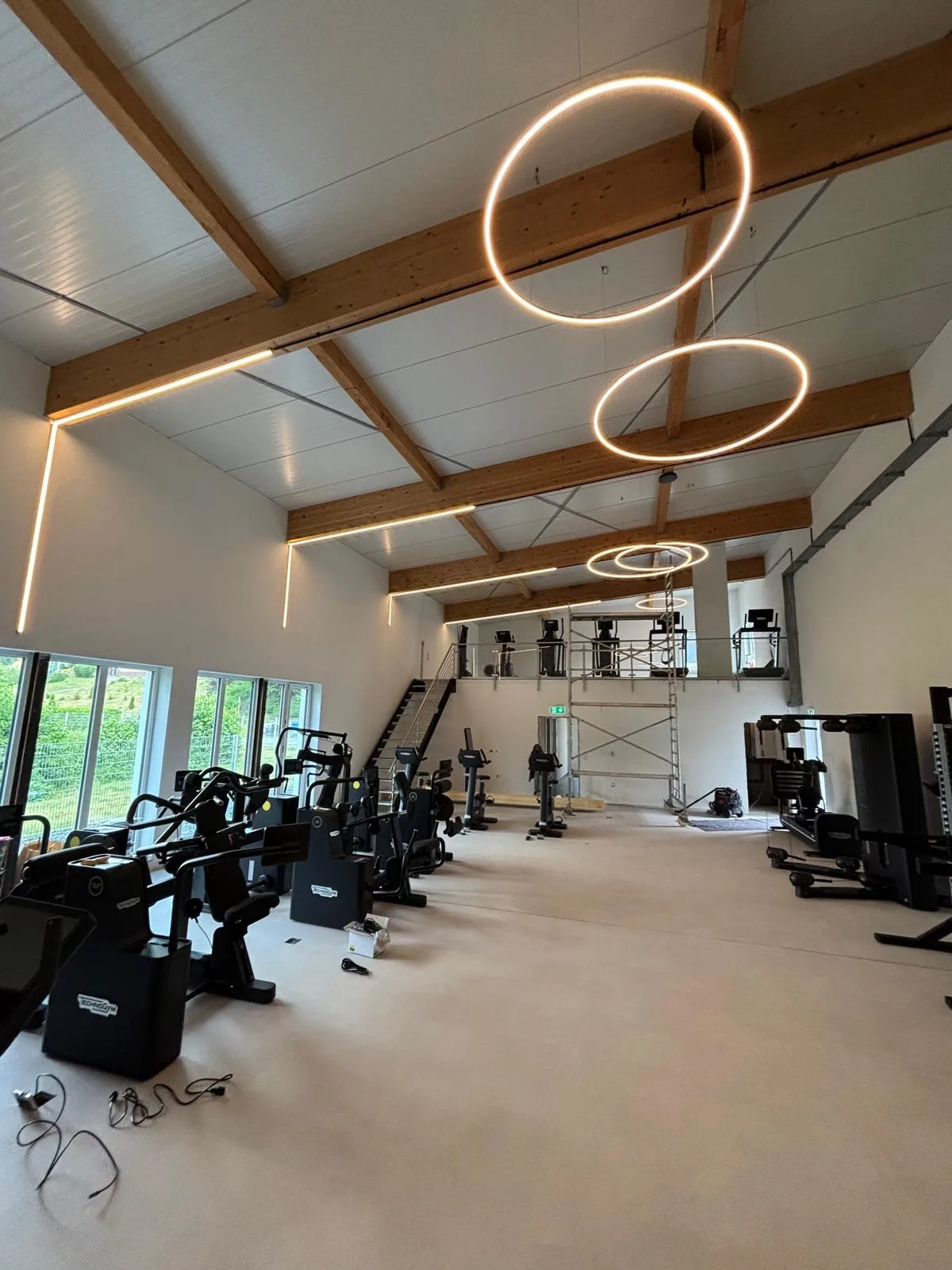 Ringleuchten trainingsraum
